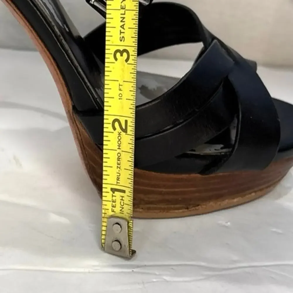Coach Black Platform Stiletto Sandals – Size 7